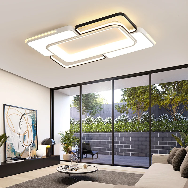 Современный светодиодный потолочный светильник квадратные потолочные лампы 48