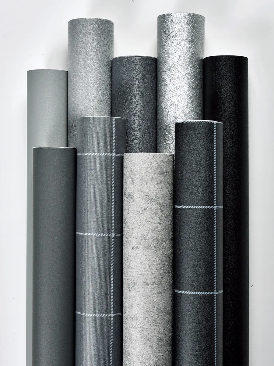 Северный Европейский стиль INS Ветер Серый и Белый обои простой цвет студентов