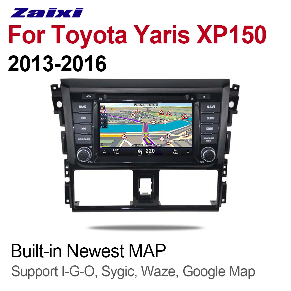 Автомобильный мультимедийный плеер ZaiXi 2 Din Android 9 автомобильное радио для Toyota Yaris