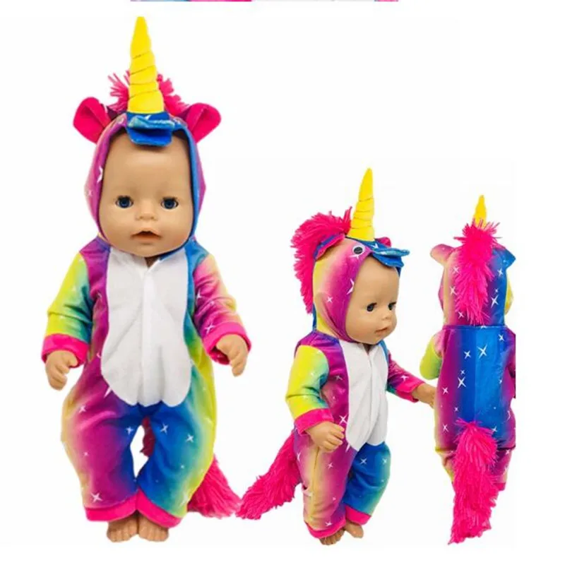 Аксессуары для кукол Одежда новорожденных подходит детей 18 дюймов 43 см желтого