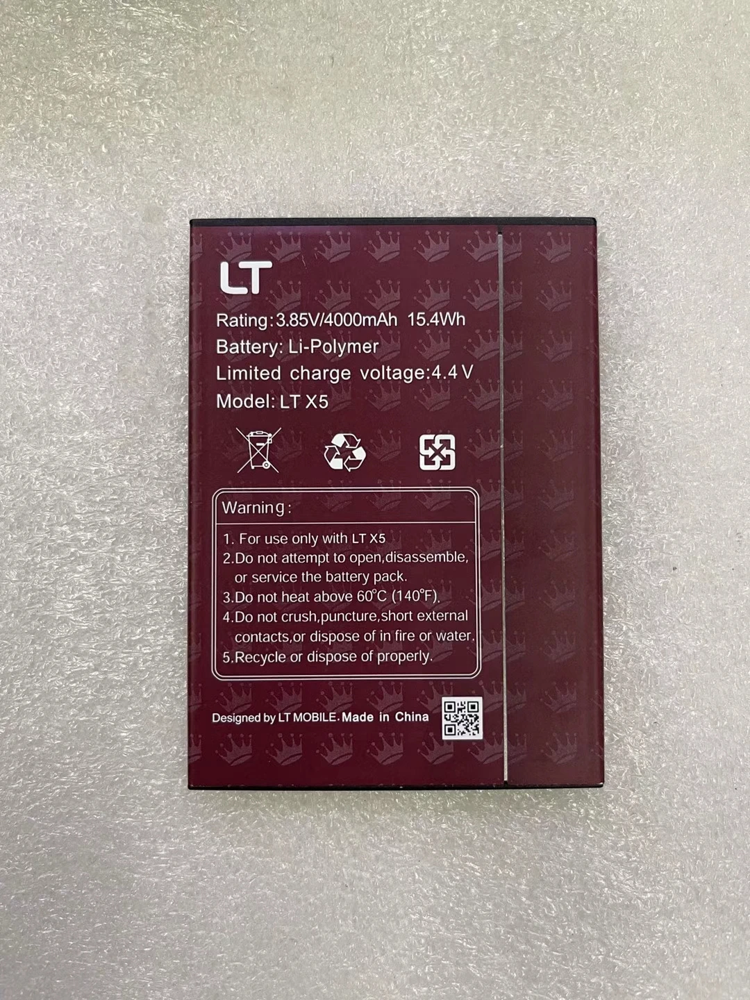 

Аккумулятор LT X5 4000 мАч