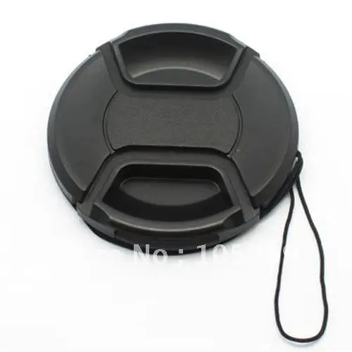 37 49 52 55 58 62 67 72 77 82 mm Center Pinch Snap-on Front Lens Cap cover protector for dslr camera Lens Filters with Strap