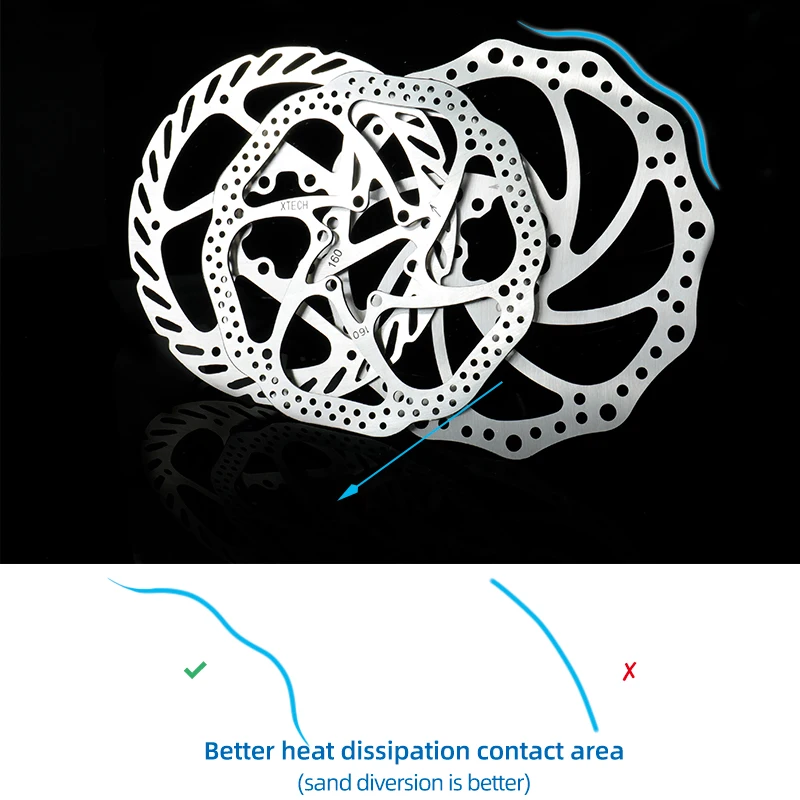 Дисковый тормозной ротор для велосипеда из нержавеющей стали 160 180 мм - купить по