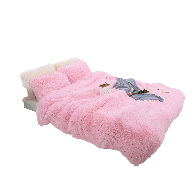 

3pcs/set Warm Soft Plush Bedding Sets Duvet Cover and Pillowcase