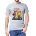 Футболка унисекс С закатом собаки Сиба-ину, 100% хлопок