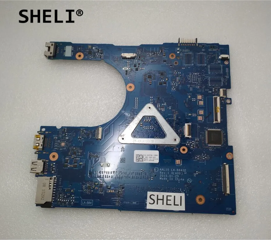 Материнская плата SHELI для Dell Inspiron 15 5458 5558 5758 I5-5250U с процессором LA-B843P CN-0XCFXD 0XCFXD 100%