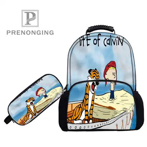 Изготовленный На Заказ 17 дюймов Calvin и застежка рюкзаки пеналы для ручек 3D печати
