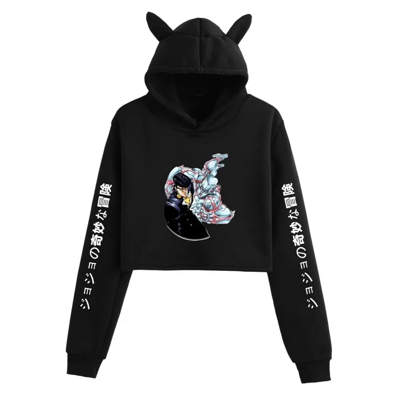 С капюшоном модные женские туфли с рисунком из аниме чудесное приключение