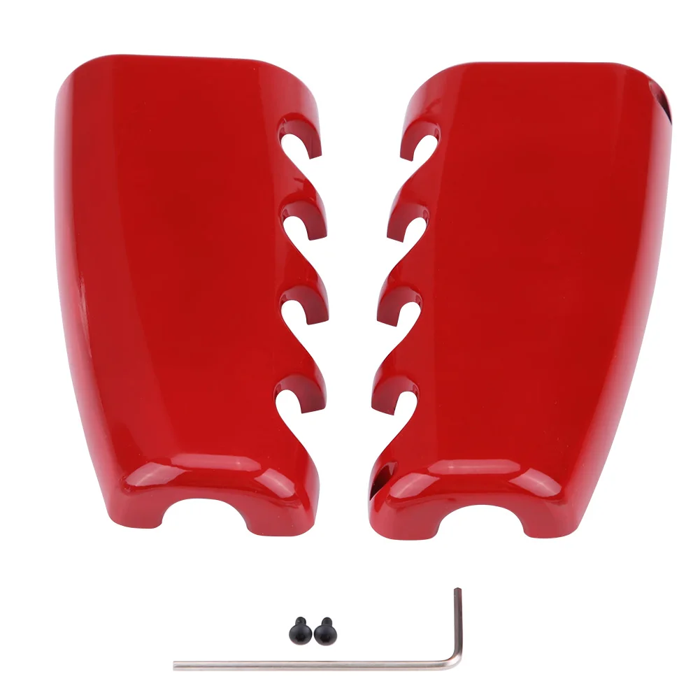 

Aluminum Alloy Red Handbrake Grips Cover Trim For Ford Mustang 2015-2017