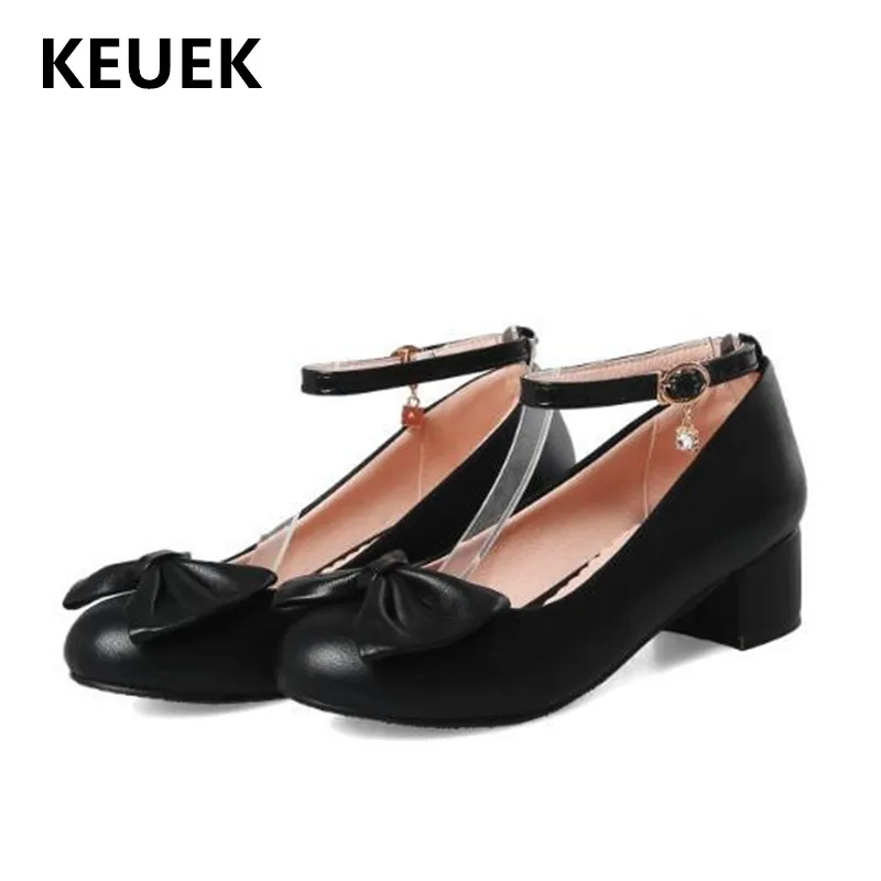 

New Children High Heels Girls White Black Princess Dress Dance Shoes Baby Toddler Student Bow Kids Leather Shoes 02C