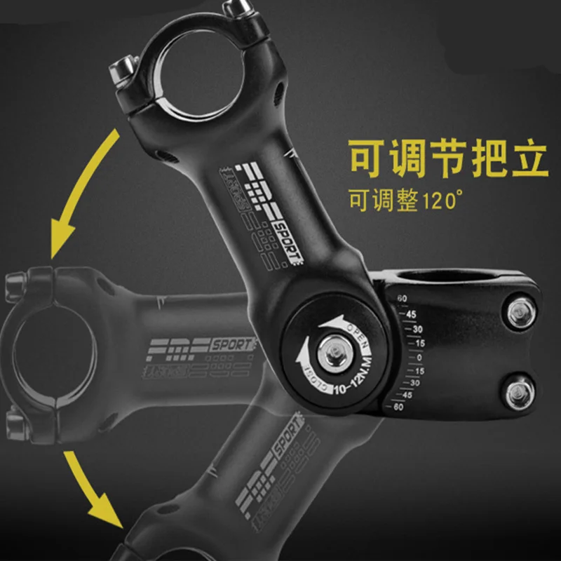 

Adjustable Bicycle Stem Riser 25.4mm/31.8mm Road Mountain Bike Stem Aluminum Alloy Bicycle Parts Cycling Accessories MTB Q1074