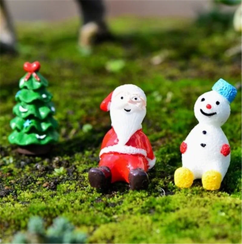 Миниатюрный Кукольный домик Рождественская елка снеговик Подарочная коробка