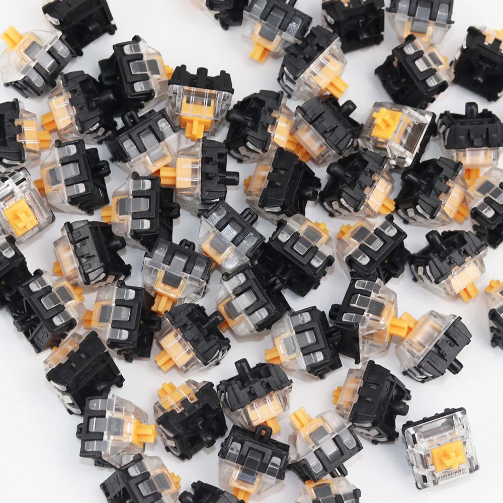 Wholesales Gateron Optical Switches Orange Yellow Switches Interchange For Gateron Optical Switches Keyboard SK61 SK64 best mechanical keyboard for office