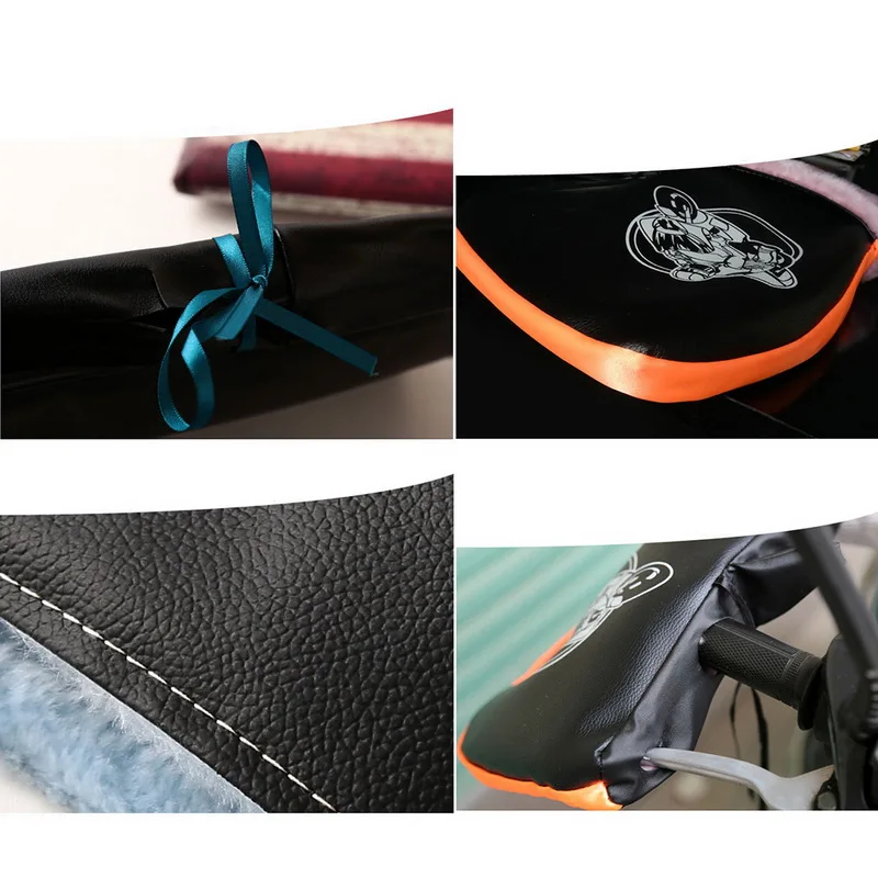 1 пара мотоциклетные ветрозащитные перчатки для руля рук зимние Утепленные