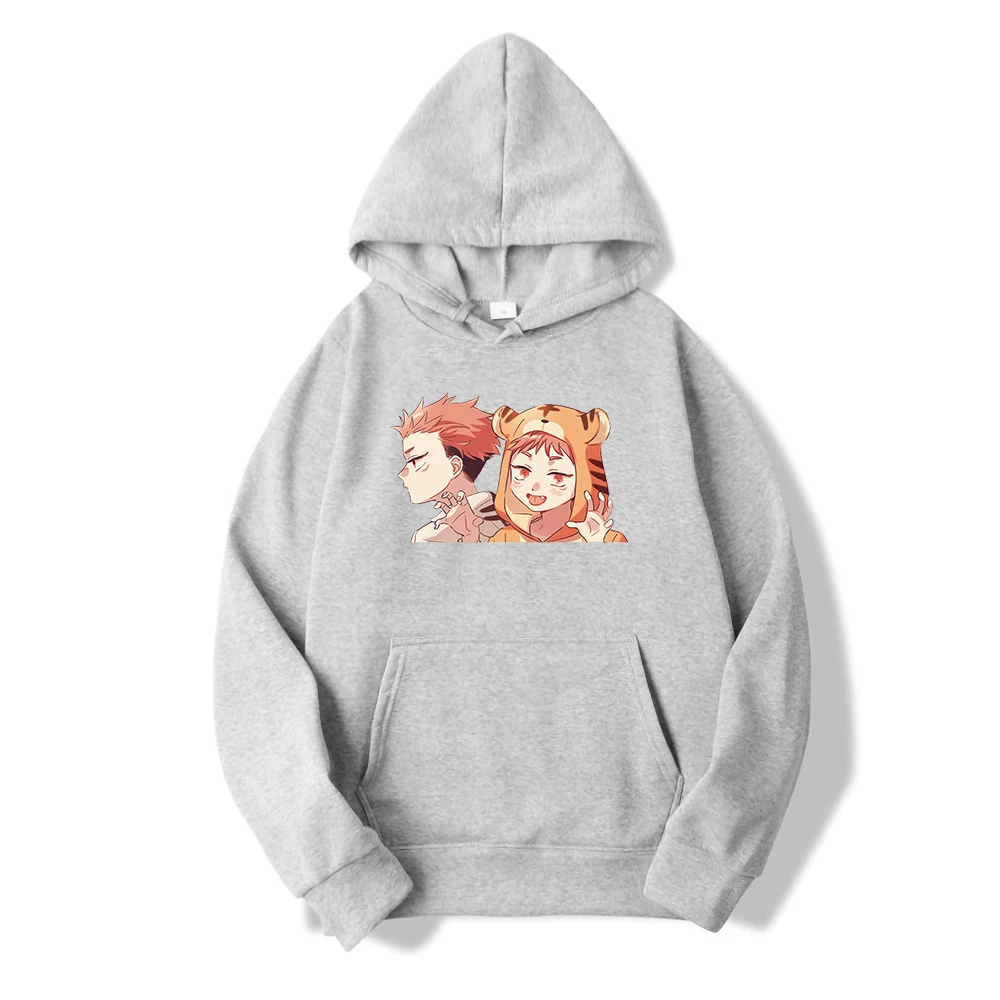 

Jujutsu Kaisen Cartoon Manga Hooded Men Casual Loose Streetwear Fleece Minimalist Hoodies Anime Kawaii Funny Mens Sweatshirts