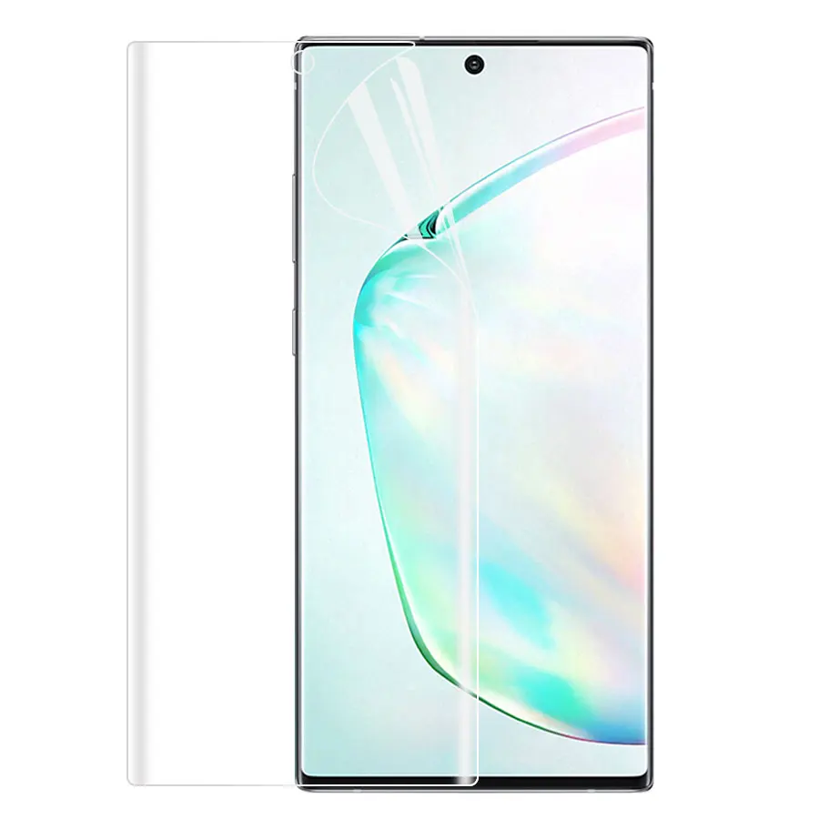 Передняя + задняя 3D Защитная пленка для Samsung Galaxy Note 10 Plus S10 S8 S9 мягкая Гидрогелевая