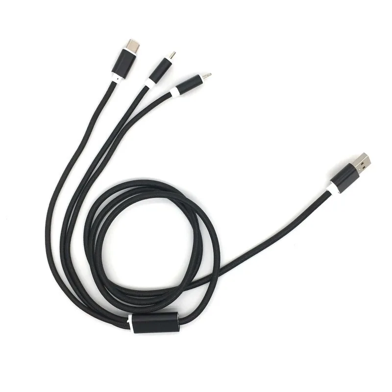 

One pull three data cable is suitable for Apple Android type-C three in one charging cable