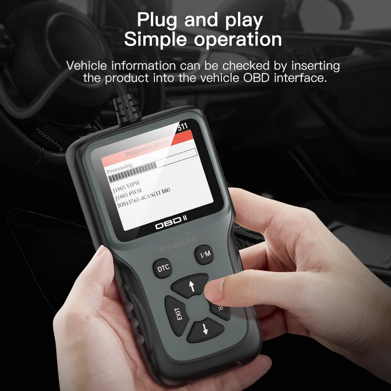 Автомобильный сканер KUULAA OBD2 V311 диагностический инструмент считыватель кодов