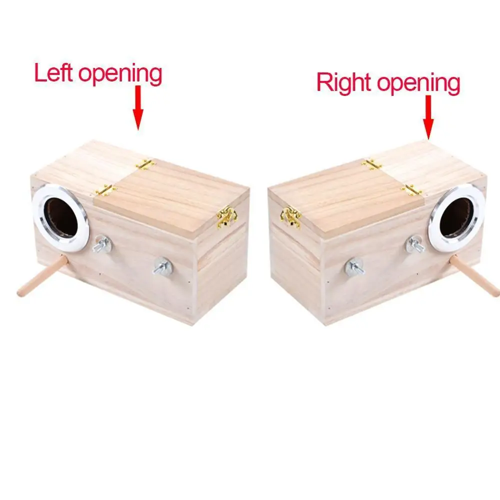 pet bird house parakeet nest box bird house budgie wood breeding box for lovebirds parrotlets mating box free global shipping