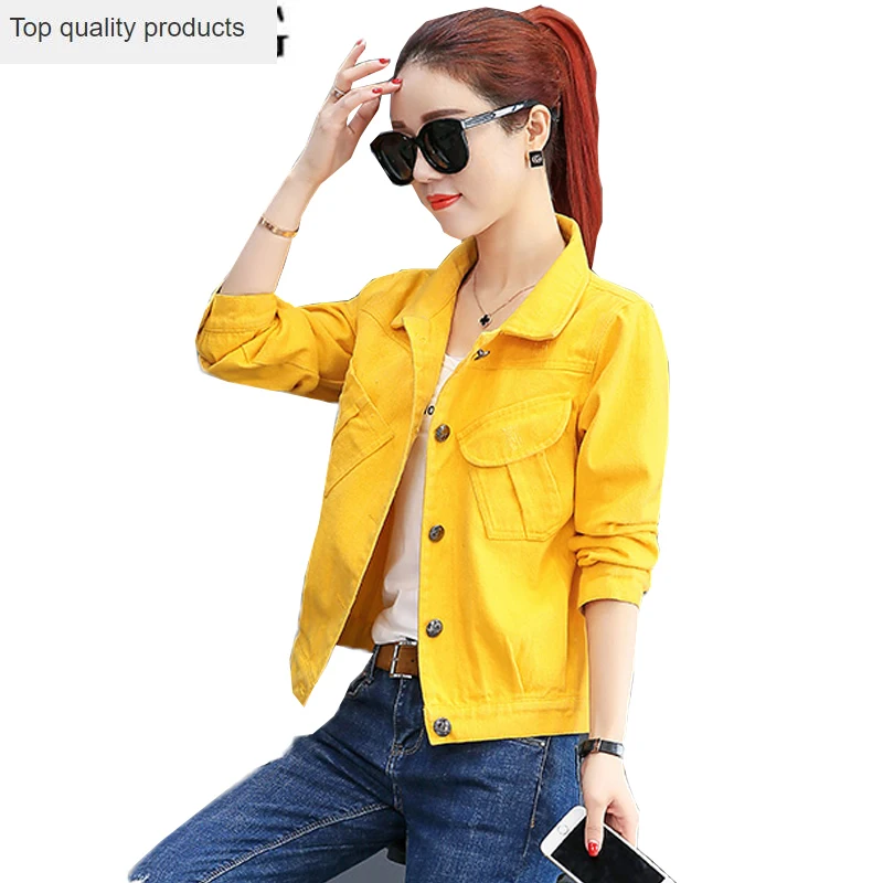 Новинка 2020 Весенняя женская джинсовая куртка винтажное укороченное короткое