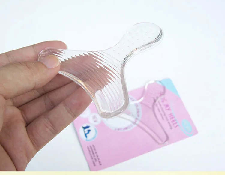 

1 Pair Transparent T Shape Invisible Silicone Shoes Heel Cushion Pads Insoles New Arrival