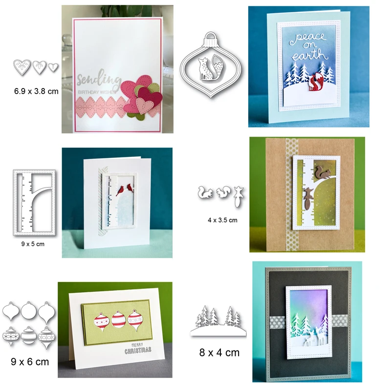 

Christmas Winter New Metal Cutting Dies for DIY Scrapbooking Photo Album Paper Cards Decoration Embossing Handmade Crafts