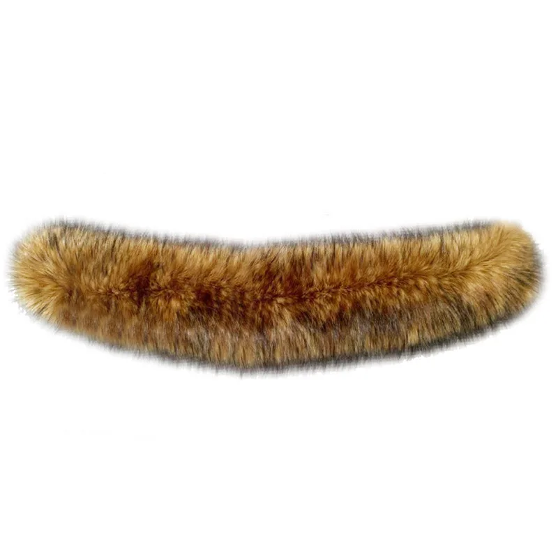 

Leather-like Fox Hair Collar Imitation Raccoon Fur Jacquard Down Dress Collar Winter Coat Hood Faux Fur Scarf Large Shawl