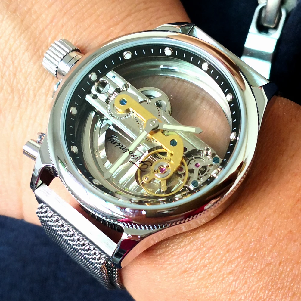 Уникальный креативный сетчатый ремешок из нержавеющей стали с магнитной