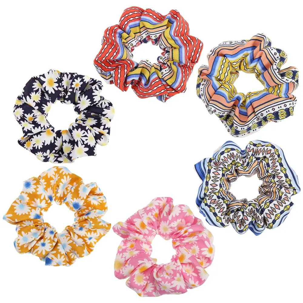 1 шт. полосатая клетчатая Цветочная модная повязка на голову резинки для волос