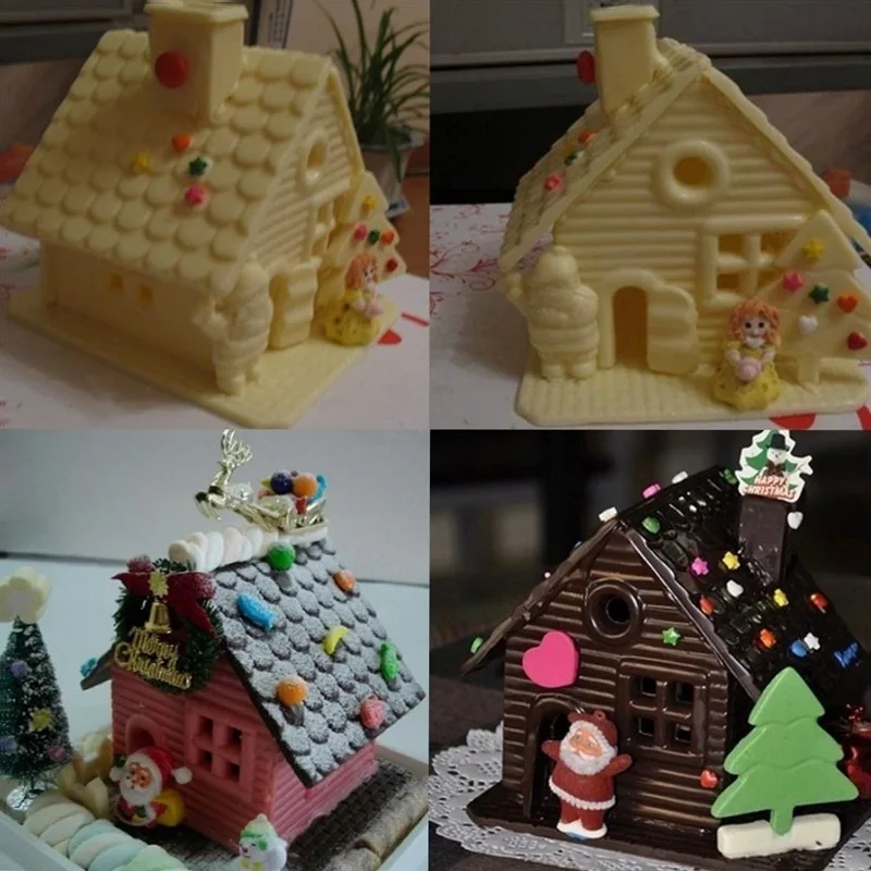 3d house door diy silicone fondant mould cake decoration chocolate cutter mold free global shipping