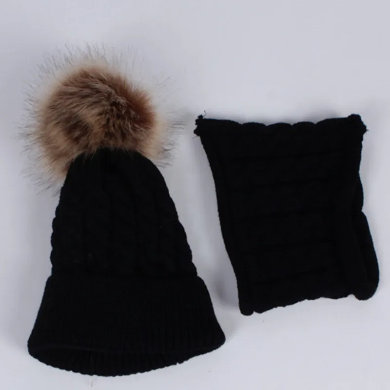 2019 новая зимняя шапка шарф комплект для маленьких мальчиков и девочек детский