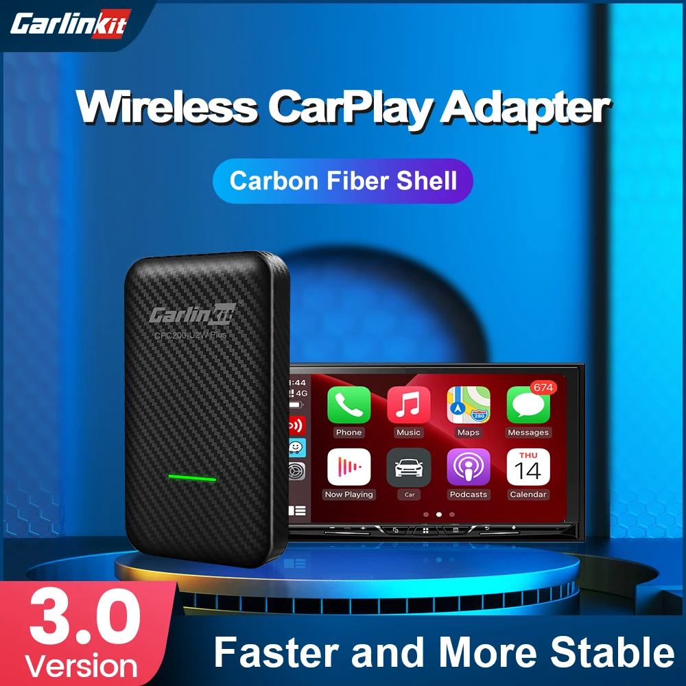 Новый адаптер Carlinkit CarPlay автомобильное подключение беспроводной ключ Apple Carplay IOS 15