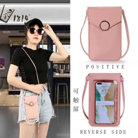 touch screen cell phone purse bag smartphone wallet leather shoulder strap handbag women bag for iphone 11 samsung huawei 6 7
