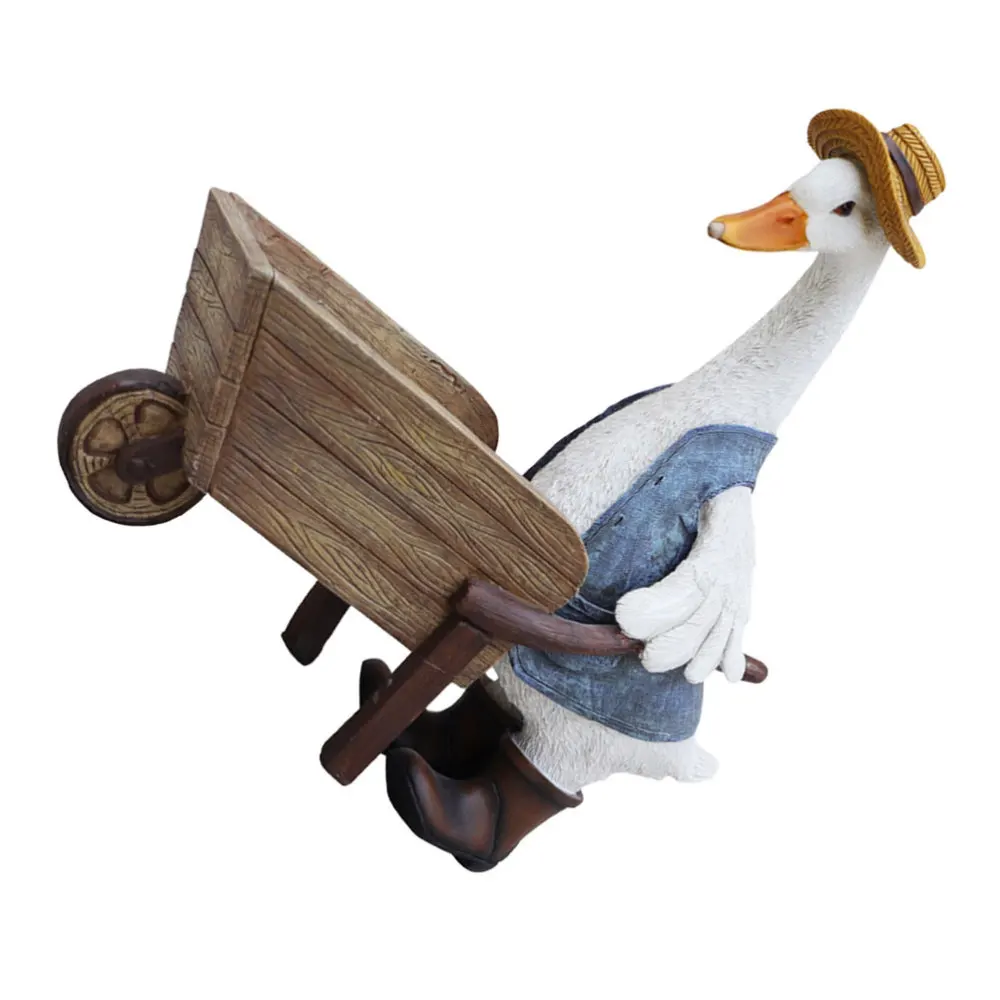 

1pc Lovely Resin Duck Flowerpot Creative Duck Modeling Plant Pot Ornament