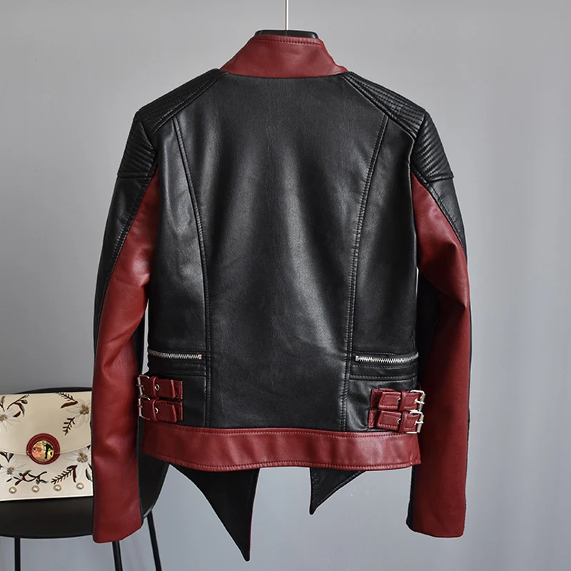 Fitaylor женская короткая куртка из мягкой искусственной кожи асимметричная