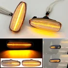 Светодиодные динамические боковые габаритные огни, поворотники со стрелками, последовательные лампы для Kia Ceed Pro Rio 3 UB Carens Rondo 7 UN, 2 шт.