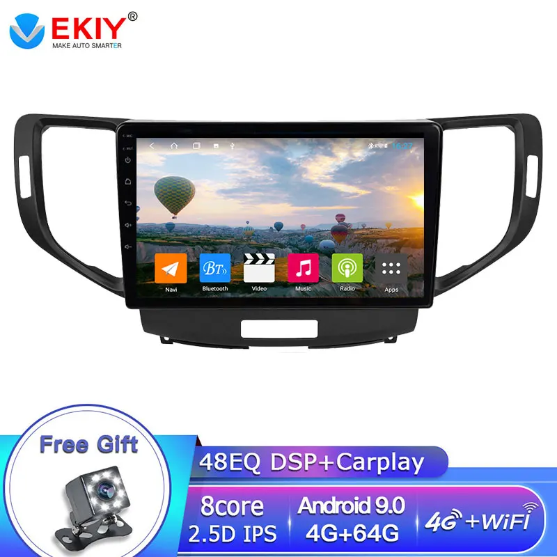 EKIY 9 дюймовый автомобильный DVD радиоприемник GPS навигация для Honda Spirior/ Europe Accord/ ACURA