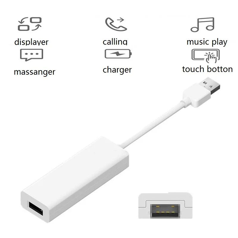 Автомобильная короткая тяга ключ USB портативного навигатора плеер Plug Play Auto Smart Link ключ для Apple CarPlay Android система Smart Link gps
