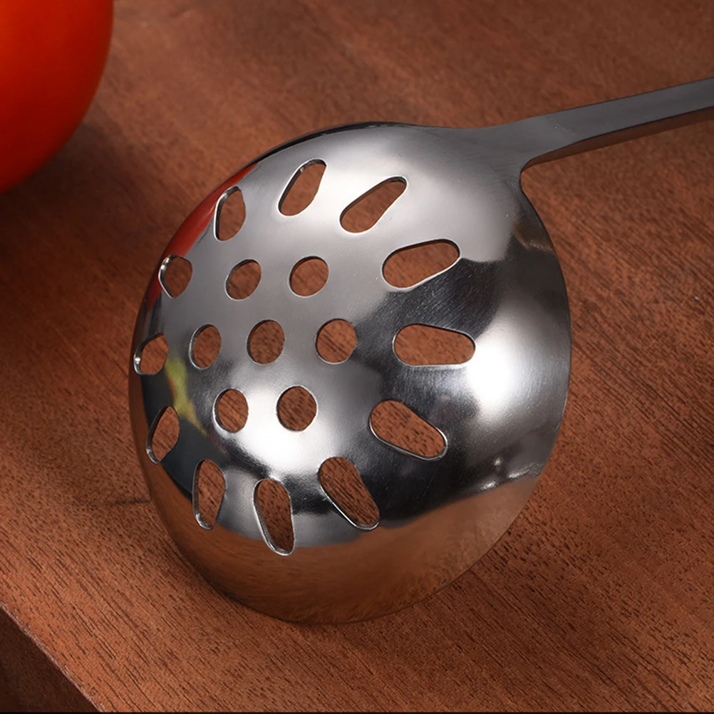 2 шт. ложка и дуршлаг практичная длинная ручка из нержавеющей стали Полезная для