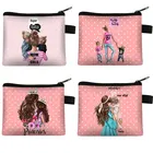 Симпатичный кошелек с принтом Super mama для женщин, кошельки для мамы и принцессы, водонепроницаемый дорожный кошелек для денег, держатель для карт, чехлы, подарок на день матери