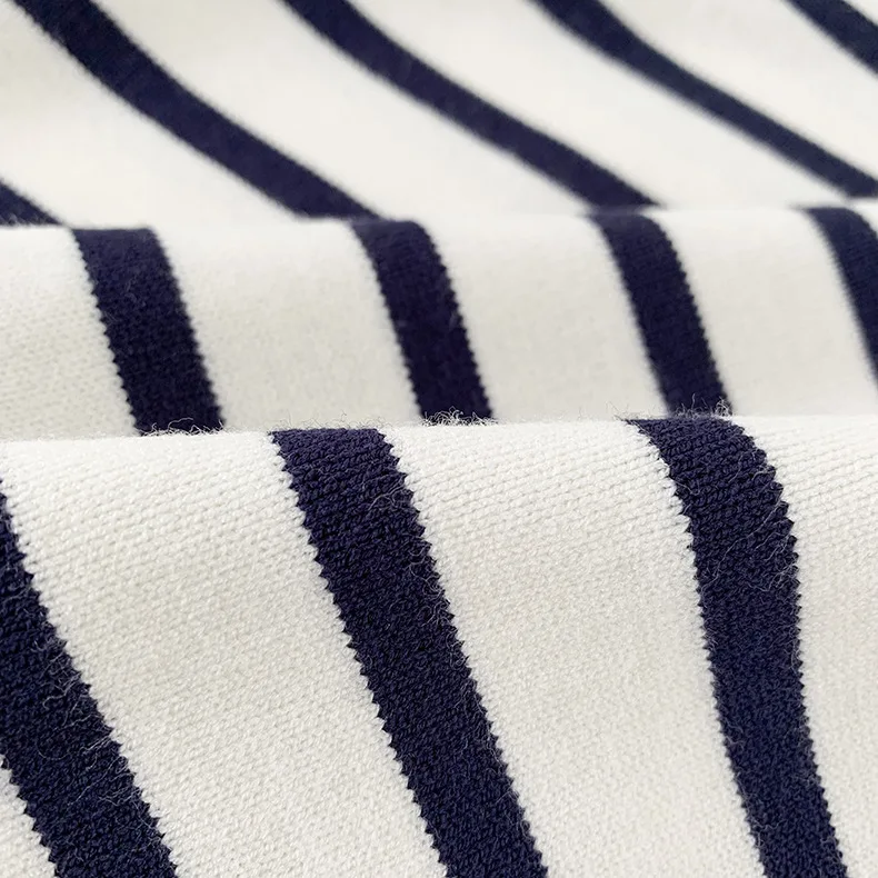 

Stripes Knitted Sweater Women Turn-down Collar Long Sleeve Early Autumn New 2021 Simple Female Jumper