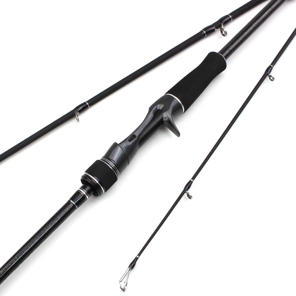 Удочка для спиннинга и кастинга с двумя секциями, изготовленная из карбона, длиной 1,8 метра и жесткостью Supper Hard, с возможностью использования приманок весом от 7 до 35 грамм.