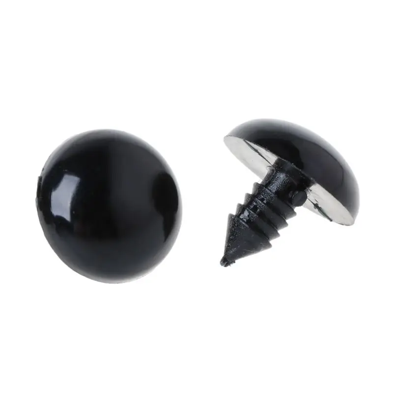 

20pcs 6-20mm Black Plastic Safety Eyes For Teddy Bear/Dolls/Toy Animal/Felting XX9E