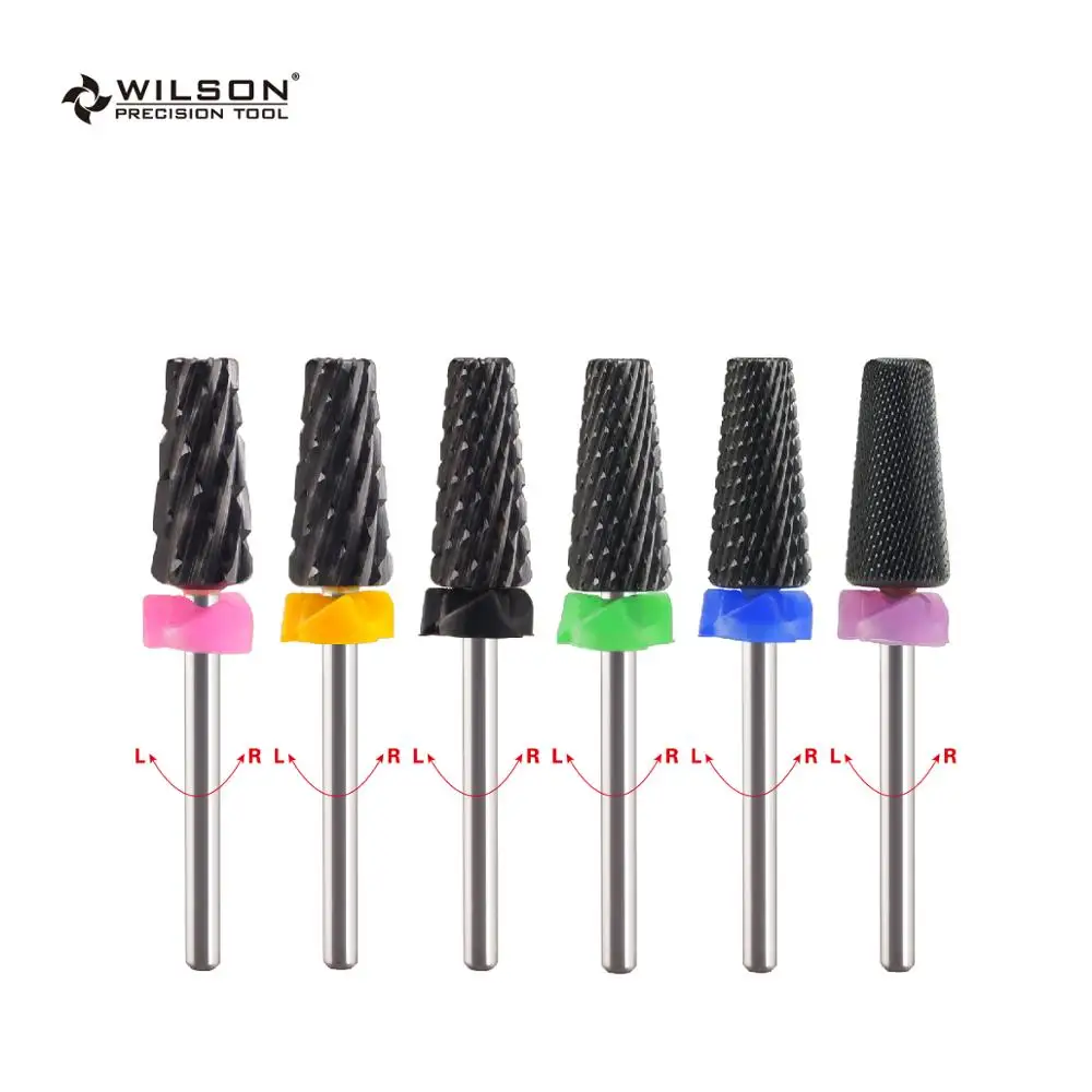 5 в 1 твердосплавные сверла для ногтей с черным покрытием|Электрические