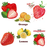 zotoone cute fruit strawberry patches heat transfer iron on patch for t shirt children gift diy clothes stickers heat transfer h