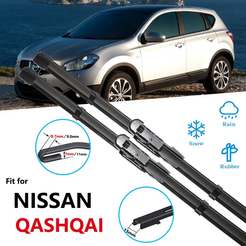 Для Nissan Qashqai J10 J11 2006 ~ 2017 щекта стеклоочистителя автомобильные аксессуары