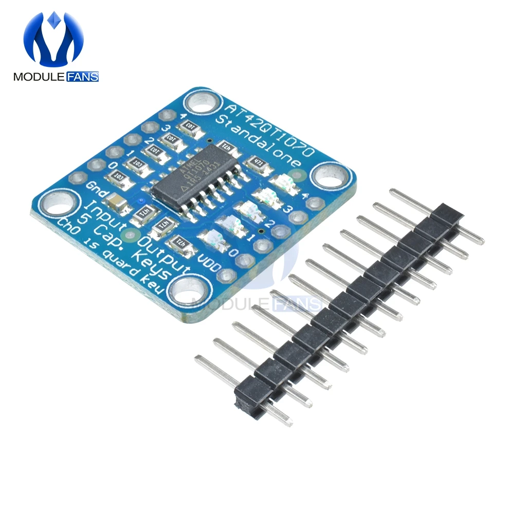 Автономная 5-клавишная проводящая панель многофункциональный емкостный