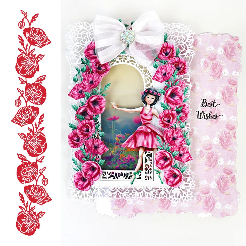 

Flower Edge Metal Cutting Dies for Card Making Scrapbooking Embossing die cuts New 2019