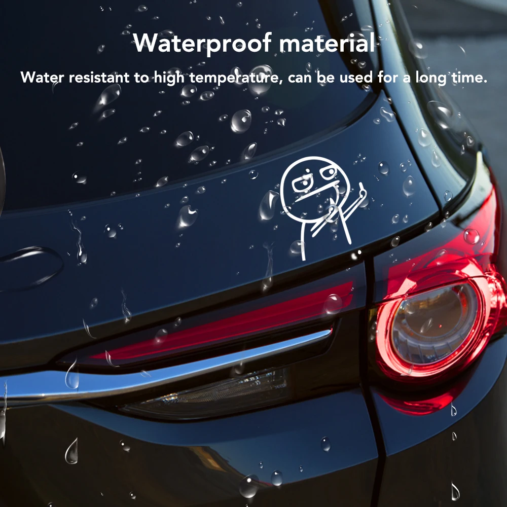 Забавная Светоотражающая Автомобильная наклейка на средний палец для Subaru XV Legacy