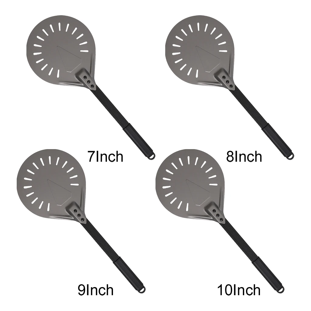 

Pizza Peel Round Head Detachable Long Handle Pizza Shovel Spade Baking Pizza Pies Tool
